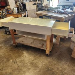 Craft table rolling locking wheels Cash only mothers day gifts