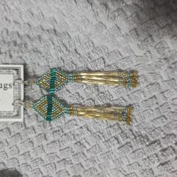 Handmade Navajo Beaded Earrings – George & Frances Begay