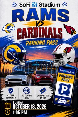 SoFi Stadium On-Site Parking Pass – Rams vs. Cardinals