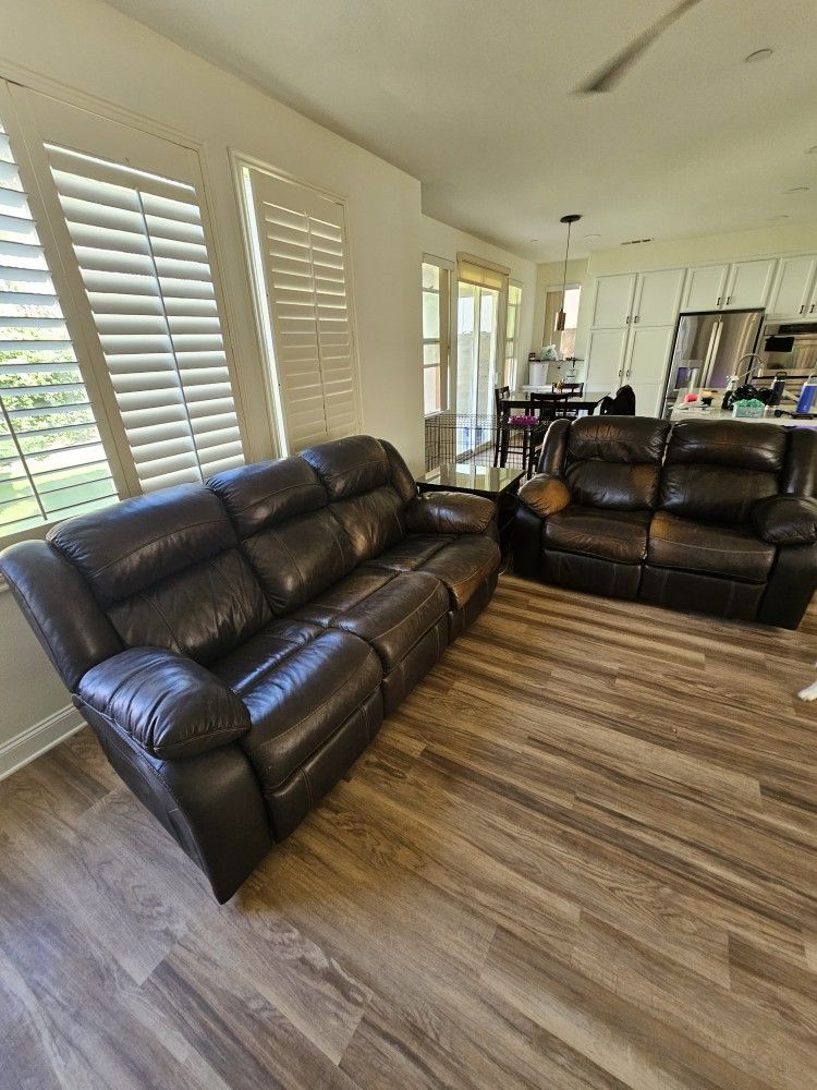 Power Recliner Couch And Love Seat