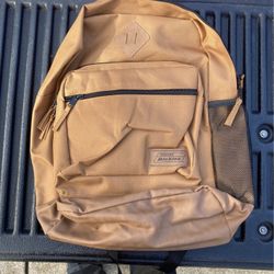 Genuine Dickies Backpack In Tan Color For Work Or Play