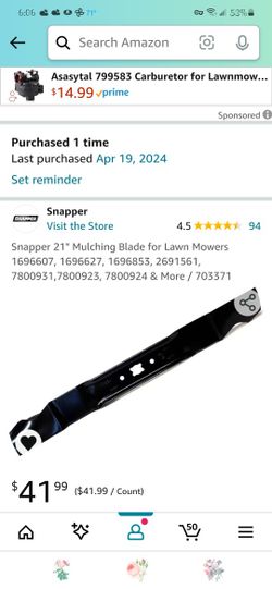 NEW!! NEVER USED!!♡《Snapper 21" Mulching Blade》♡