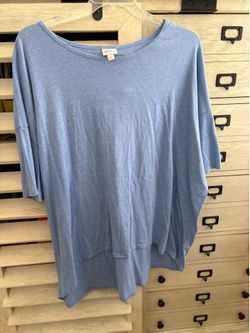 LuLaRoe Solid 3XL Light Blue Irma New without tags