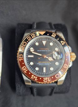 Seiko GMT Rootbeer Automatic Watch NH35A Movement