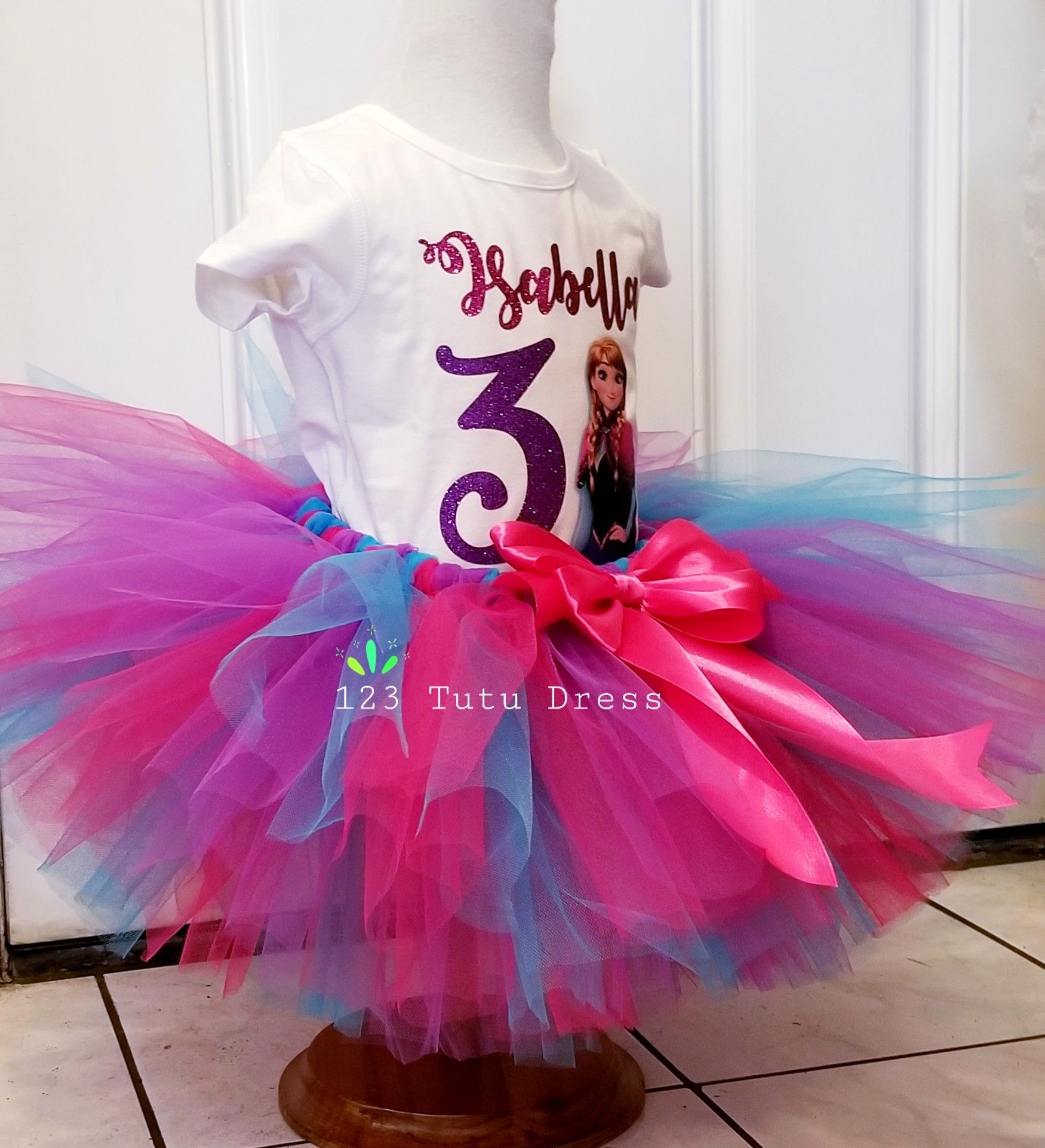 Anna Frozen Birthday Tutu Outfit