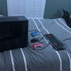 Pc,keyboard,mouse, 2 Controllers and Cords