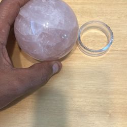 Large Rose Quartz Sphere 