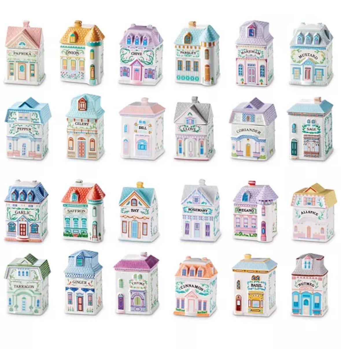 Lenox Village Spice Village 24 Pc. Jar Collection Set