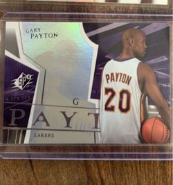Gary Payton SPx Lakers Basketball Card