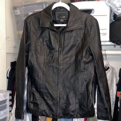Vintage 90S Leather Jacket, size medium 