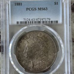 1881 MS63 Morgan Silver Dollar “Toned”