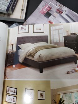 Brand new California king bed frame with a new California king double pillow top mattress $650