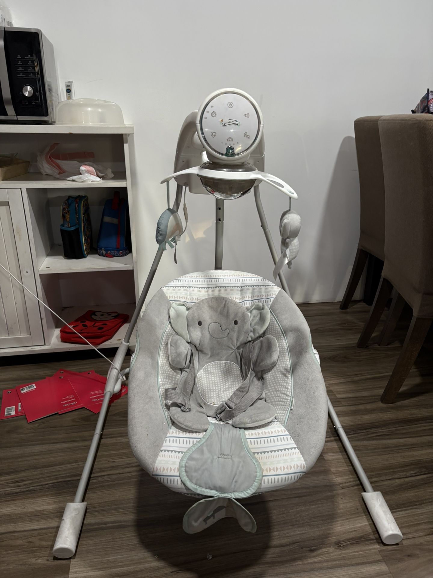 Ingenuity InLighten Soothing Swing - Van the Elephant
