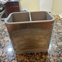 two-compartment plastic sink organizer