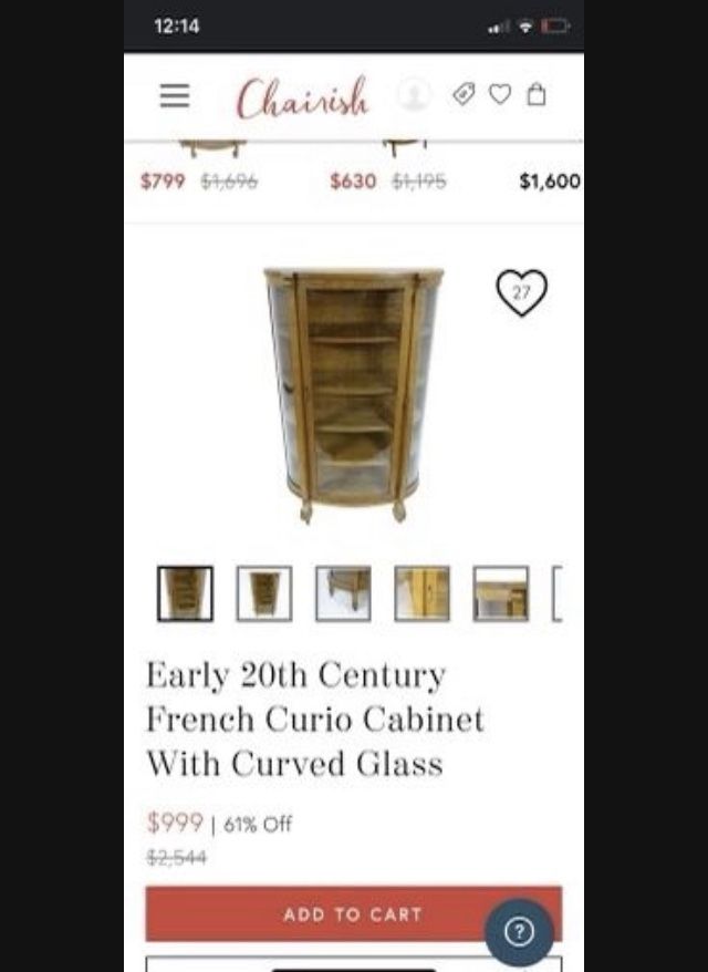 Early 20th Century Antique China Cabinet