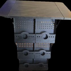 Collapsible Magazine Counter with 6 Literature Pockets for Trade Shows 