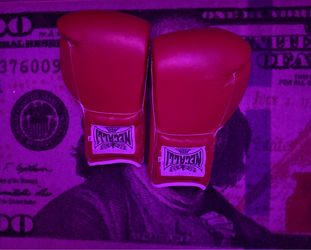 Necalli Oxblood Red lace up 16oz boxing gloves