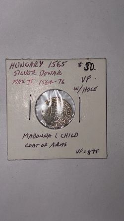 1565 Hungarian silver denar