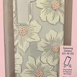 Kate Spade New York Samsung Galaxy S21 FE 5G Defensive Hardshell Case - Hollyhoc