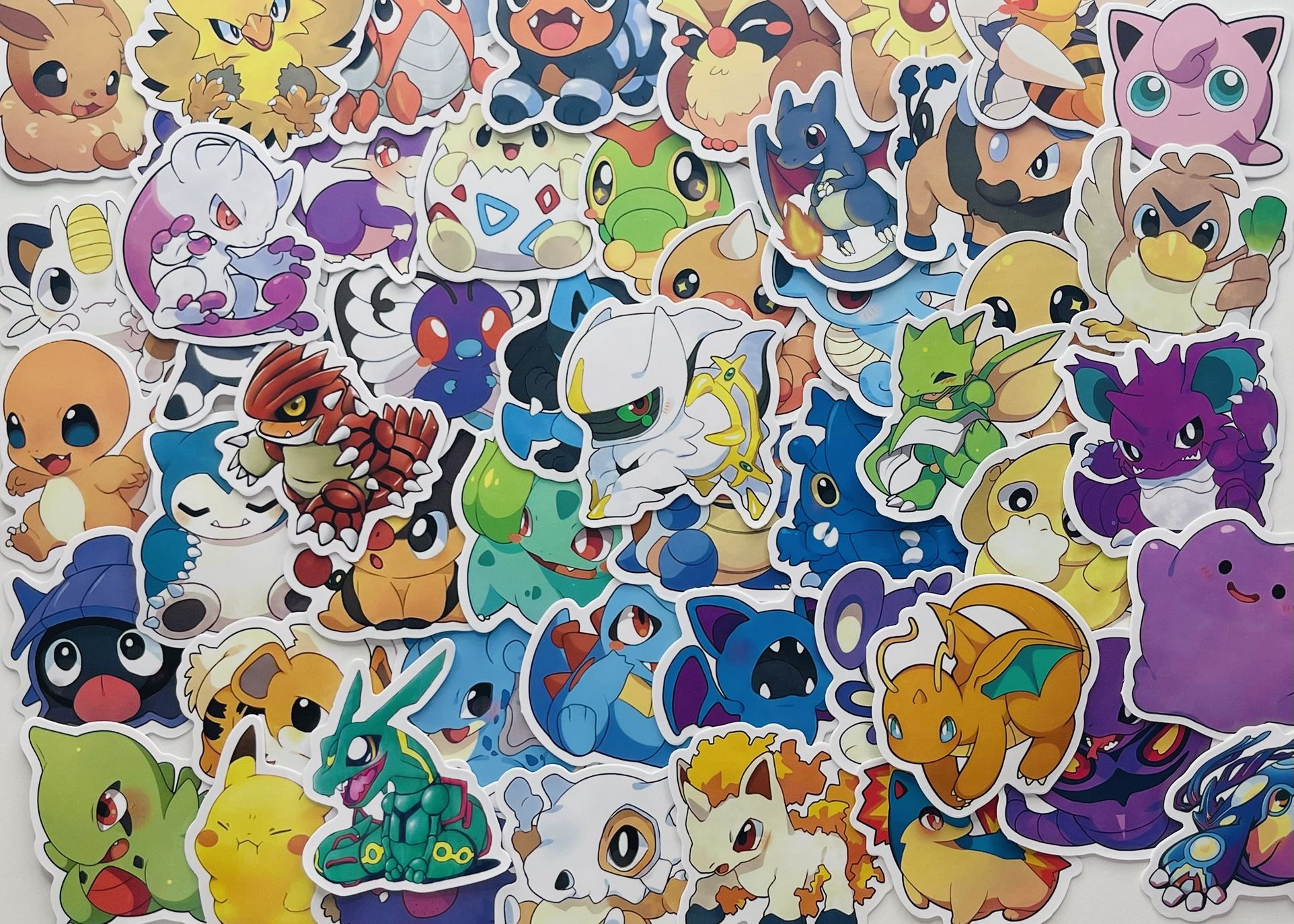 50pcs Pokémon Stickers – Waterproof, Vinyl, Perfect for Laptops, Bottles & More!