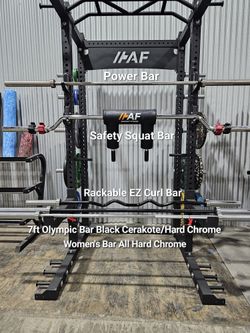 Dumbbells, Bumper Plates, Kettlebells, Barbells, Power Racks and more!