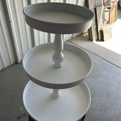 3 tier table top tray