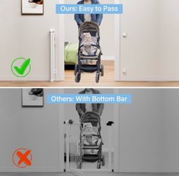Retractable Baby and Pet Safety Gate.