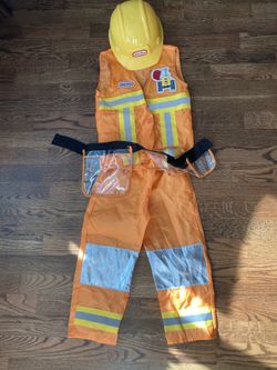 Kids Construction Worker Halloween Costume - Size 1-2T