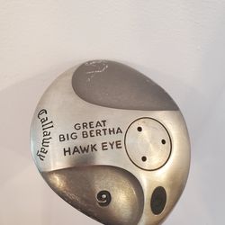 CALLAWAY GREAT BIG Bertha 9 wood golf club Hawk Eye R Flex shaft golf pride grip