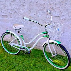 Classic Phat 26" Beach Cruiser Bike Bicicleta Basket 