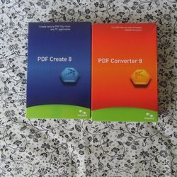 New Nuance PDF Converter 8.0 & pdf 8 create bundle Sealed