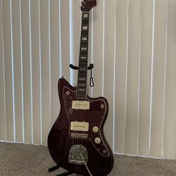 2025 Fender Jazzmaster Troy Van Leeuwen Oxblood Electric Guitar
