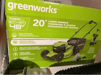 Brand New Greenworks 20” 48V Brushless Lawn Mower – Still Factory Sealed