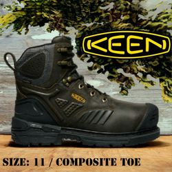 New KEEN Utility Philadelphia 6” 400g Insulated Composite Toe Waterproof Work Boots Botas Size: 11