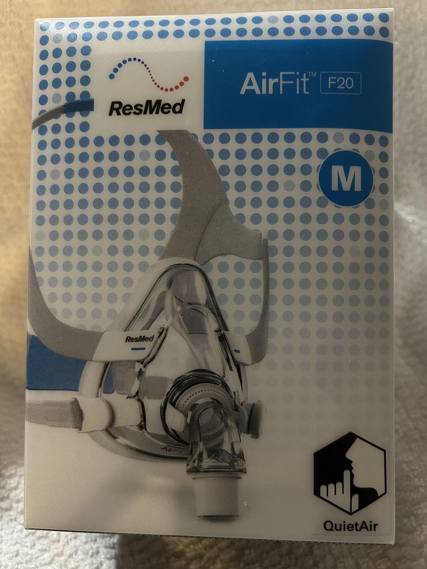 ResMed AirFit F20 Full Face CPAP Mask (Medium , Large)