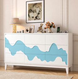 Modern 9 Large Storage Drawers Dresser for Clothes Organizer， Chest of Drawers for Closet，Drawer Organizer Cabinet for Bedroom,Living Room,Entryway,Ha