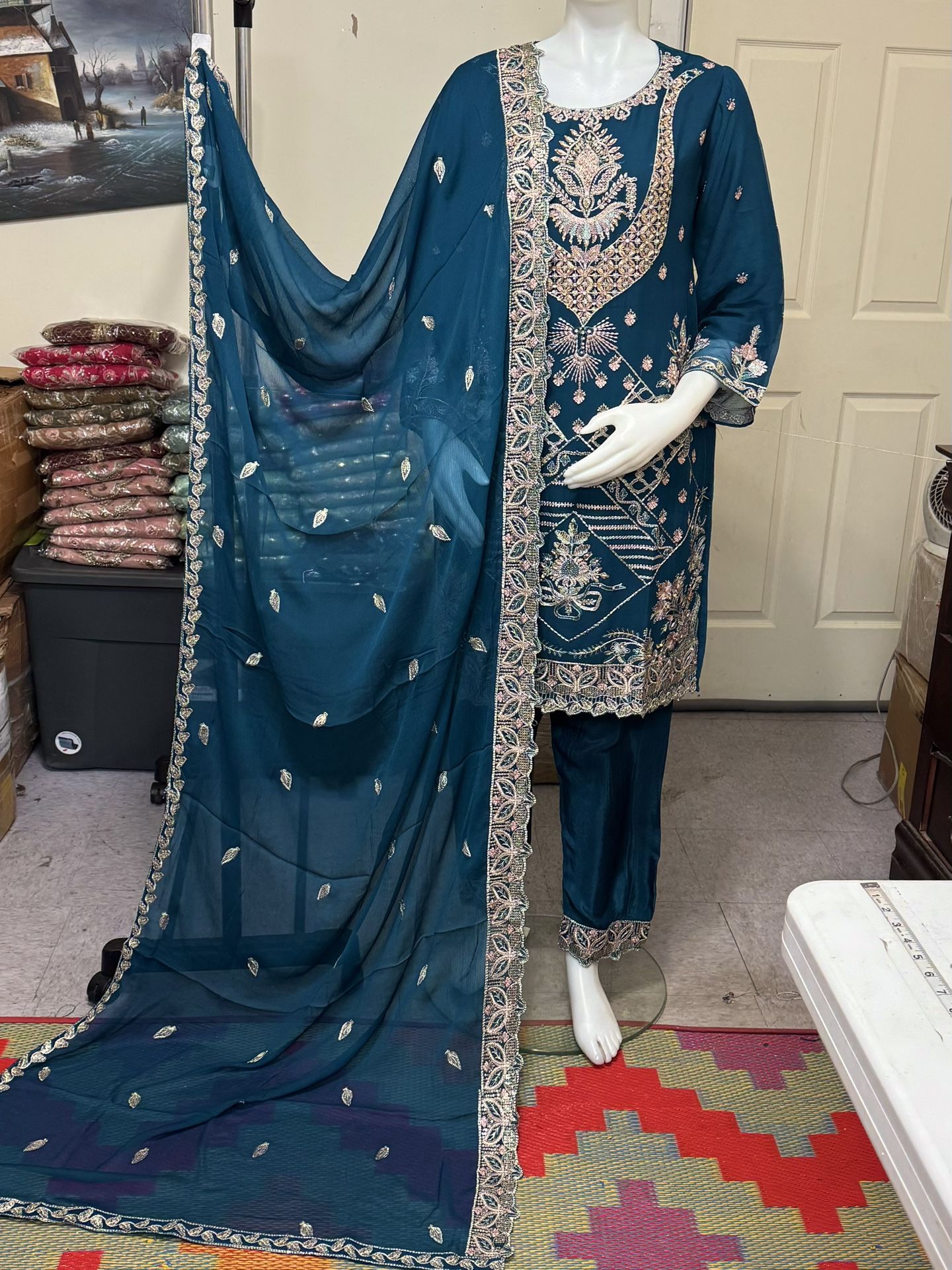 Party Wear Chiffon Dress On Sale