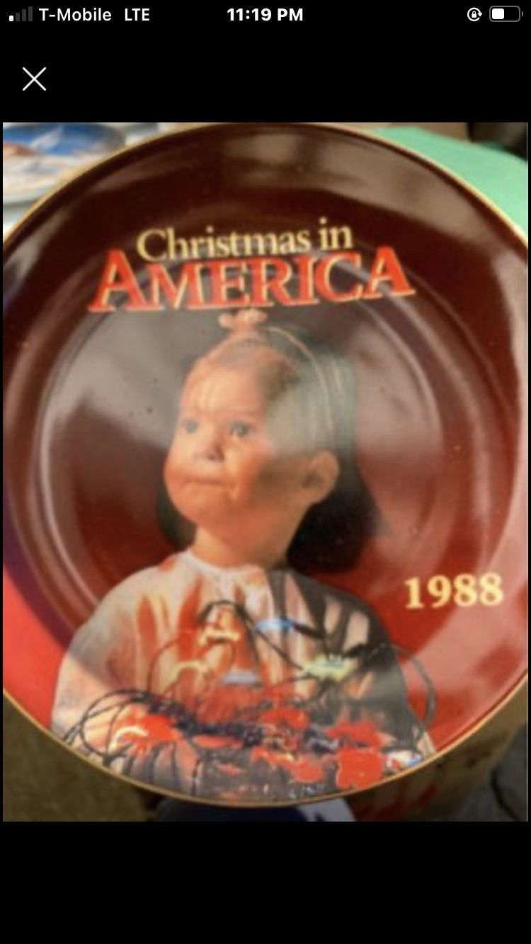 Christmas In America Collection Plate