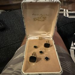 14 KT Plated Gold Cuff Links 