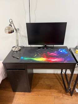 Computer Desk with Storage & Drawers – $45