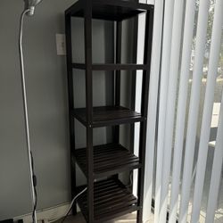 Dark Wood 5 Tier Shelf