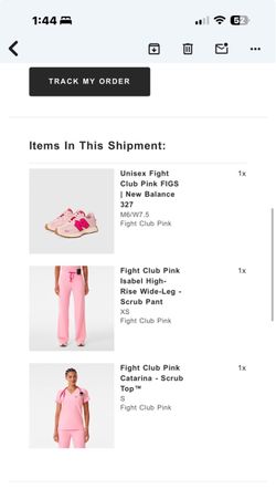 Figs limited edition Fight Club Pink