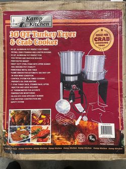 Kamp Kitchen 30 QT Turkey Fryer & Crab Cooker
