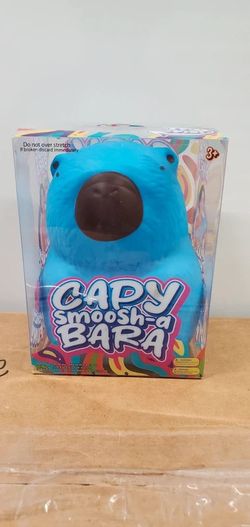 Capybara Smoosh A Bara Blue Squishy Toy Collectible Brand New in Box Viral PPNC