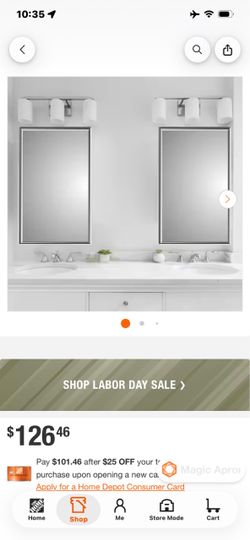 Rectangular Bathroom Wall Mirror with Silver Frame