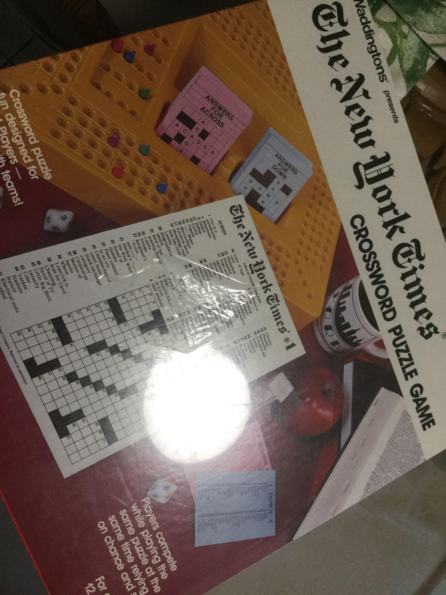 New York Times vintage crossword puzzle game. Brand new sealed