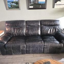 Leather Couch / Recliner 