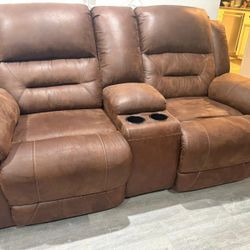 Leather couch 