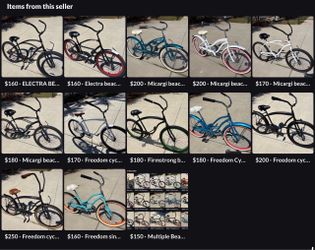 Multiple Beach Cruisers For Sale