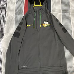 Mens Nike Oregon Ducks Sideline Zip Up